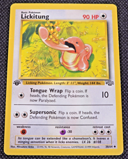 Lickitung 1st Edition 38/64, Jungle - Pokemon TCG LP/MP -- L31 - Image 1