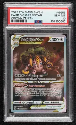 Full Art - Regigigas VSTAR Pokemon Crown Zenith Galarian Gallery PSA 10 GEM MT - Image 1
