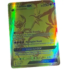 Pokemon Lunala GX 172/156 SM-Ultra Prism Secret Rare Full Art Holo 250HP Card - Image 1
