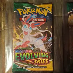 Nintendo Pokemon TCG Sword & Shield Evolving Skies Booster Pack set of 2 - Image 3