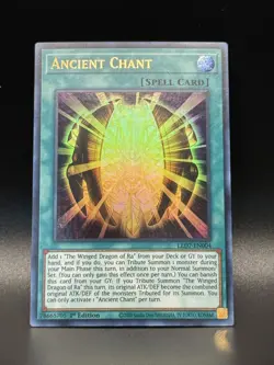 Ancient Chant LED7-EN004 1st Edition Legendary Duelists Rage Of Ra Yugioh - Image 1