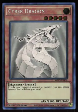 Cyber Dragon GFP2-EN178 Ghost Rare 1st Edition Yu-Gi-Oh - Image 1