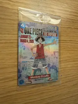 RARE One Piece College Basketball Monkey.D.Luffy CCG US Voyage Promo Card - Image 1