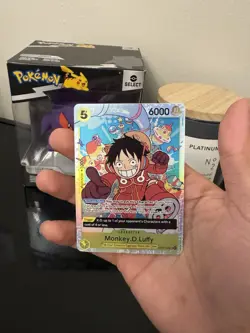 One Piece Monkey.D.Luffy OP07-109 SR One Piece Super Rare - NM English - Image 3