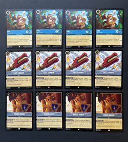 2023 Disney Lorcana Rise of the Floodborn CU Blue Steel Playset - 12 Card lot NM - Image 1