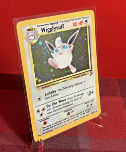 Wigglytuff 19/130 Base Set 2 Holo Rare Card Pokemon TCG - MP SWIRL - Image 1