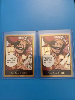 One Piece Gol.D.Roger GOLD DON!! Card (OP-13) English X 2 - Image 1