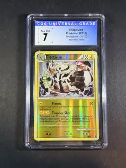 Electivire 20/102 Rare Reverse Holo Triumphant Pokemon Card CGC 7 - Image 1