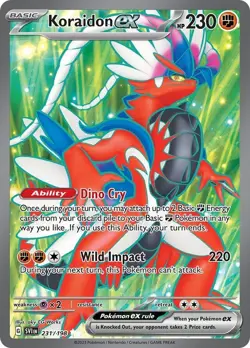 Koraidon ex 231/198 SV01: Scarlet & Violet Base Set Ultra Rare Pokemon Card NM - Image 1