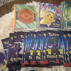 Lot Of Pokemon Cards And Extras Journals Stickers Lunchbox Mini Binders Look!! - Image 3