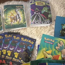 Lot Of Pokemon Cards And Extras Journals Stickers Lunchbox Mini Binders Look!! - Image 5