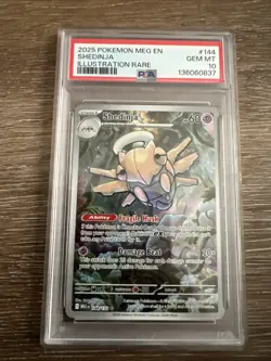 Pokemon TCG Shedinja Card 144/132 Mega Evolution PSA 10 Gem Mint - Image 1