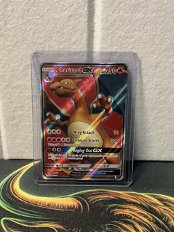 Charizard GX SM60 Black Star Promo 2017 Full Art Pokemon Card TCG NM - Image 1