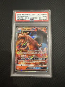 Pokemon TCG Charizard GX Detective Pikachu Promo SM195 PSA 9 MINT Graded Card - Image 1