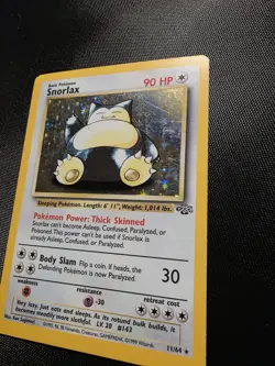 SNORLAX 11/64 Jungle Set HOLO Pokemon English Card Rare Wotc 1999 - Image 2