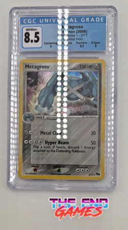 CGC 8.5 Metagross 2006 POP Series 1 2/17 Holo Pokemon Card HOT SALE! - Image 1
