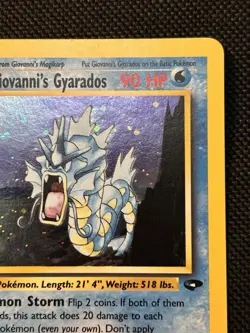 Giovanni's Gyarados - 5/132 - Pokemon Gym Challenge Unlimited Holo Rare Card LP - Image 2