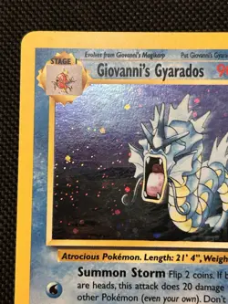 Giovanni's Gyarados - 5/132 - Pokemon Gym Challenge Unlimited Holo Rare Card LP - Image 3