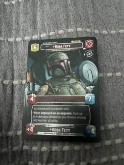 Star Wars Unlimited Boba Fett Leader Unit Card Lot - 2 English Cards - Image 1