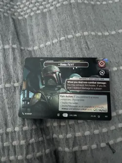 Star Wars Unlimited Boba Fett Leader Unit Card Lot - 2 English Cards - Image 2