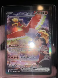 Pokemon TCG Ethan's Ho-Oh ex 230/182 Holo Fire Card Near Mint - Image 2