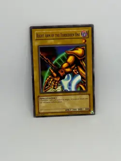Yugioh Card Right Arm of the Forbidden One DB1-EN137 Common LP - Image 1