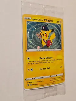 Special Delivery Pikachu SWSH074 Holo Promo Card SEALED - Image 1