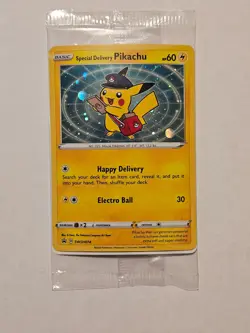 Special Delivery Pikachu SWSH074 Holo Promo Card SEALED - Image 2
