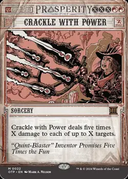 Crackle with Power OTJ Breaking News Magic mtg Light Play, English x1 - Image 1