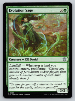 Evolution Sage - Commander: Lorwyn Eclipsed MTG - BC - Image 1