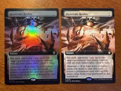 2x Desecrate Reality Extended Art Lot MTG Commander Masters NM-M 746 - Image 1