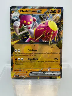 Pokemon TCG: SV07 Stellar Crown - Medicham ex (Holo Double Rare 080/142) - Image 1