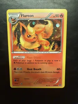 1x Pokemon TCG Flareon Ancient Origins 13/98 Holo LP Free Shipping - Image 1