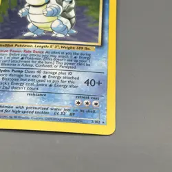 Pokemon TCG Base Set Blastoise Holo 2/102 LP/NM 1995 96 99 1999 WOTC - Image 2