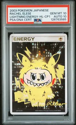 2003 POKEMON JPN MAGMA VS AQUA LIGHTNING ENERGY-HOLO PSA 10 AUTO 10 - Image 1