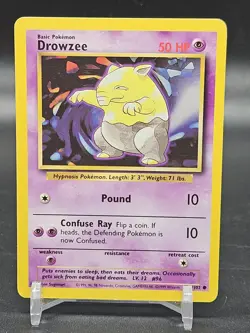 Drowzee 49/102 1st Edition Common WOTC Base Set 1999 Pokemon - Image 1
