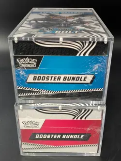 2x Pokemon Black Bolt White Flare Sealed Booster Bundle Display Case W/Acrylic - Image 5