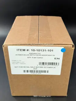 Pokemon Mega Battle Deck: Mega Gengar Ex and Mega Diancie Ex 6 Box Case Sealed - Image 1
