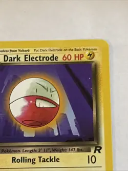 Dark Electrode 34/82 1st Edition Team Rocket 2000 Pokemon WOTC Vintage LP+ - Image 3
