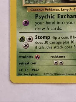 Erika's Exeggutor 044/132 Gym Heroes Regular Vintage Pokemon TCG LP - Image 5