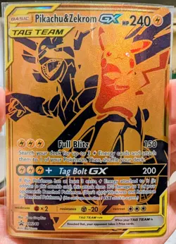 Pikachu & Zekrom GX Tag Team SM248 Promo Sun & Moon Pokemon 2021 - Image 1