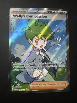 Pokemon TCG: Wally's Compassion 176/132 Me01: Mega Evolution Holo NM - Image 1