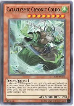 Yugioh - Cataclysmic Cryonic Coldo RIRA-EN030 Unlimited - Rising Rampage - Image 1