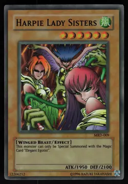 Harpie Lady Sisters MRD-009 Super Rare Metal Raiders Yu-Gi-Oh - Image 1