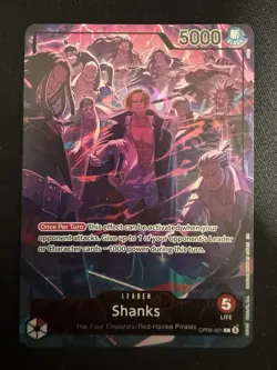 One Piece TCG Shanks Leader OP09-001 English - 2nd anniversary - Image 1