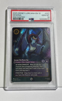 Demona Enchanted PSA 10 - 227/204 Disney Lorcana Whispers in The Well - Image 1