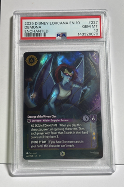 Demona Enchanted PSA 10 - 227/204 Disney Lorcana Whispers in The Well - Image 3