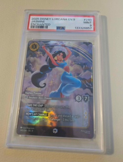 2025 DISNEY LORCANA EN 9-FABLED ENCHANTED #240 JASMINE - FEARLESS PRINCESS PSA 9 - Image 3