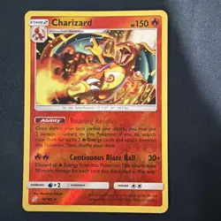 Pokemon TCG Cards Charizard 14/181 Team Up Reverse Holo Rare NM - Image 1