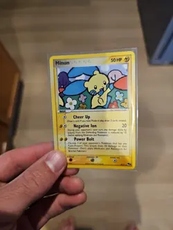 Minun 4/17 Holo Pokemon Card Pop Series 3, 2006 Moderately Played - Image 3